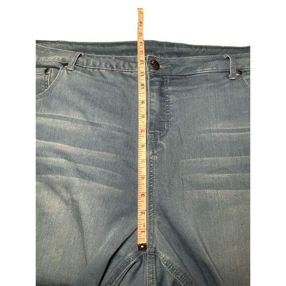 Soft Surroundings Womens Denim Skinny Jeans Zip Fly Light Wash 5 Pocket Size 22W - Picture 11 of 11